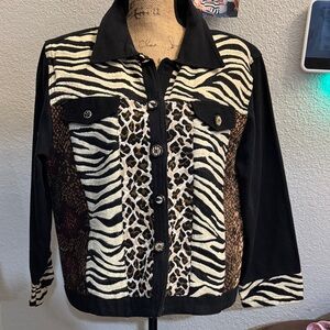 Y2K New Identity XLAnimal Print Women's Jacket